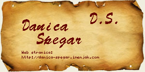 Danica Špegar vizit kartica